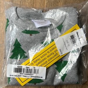 NWT Hanna Andersson 2 piece pajama size 6-12 mo Christmas print